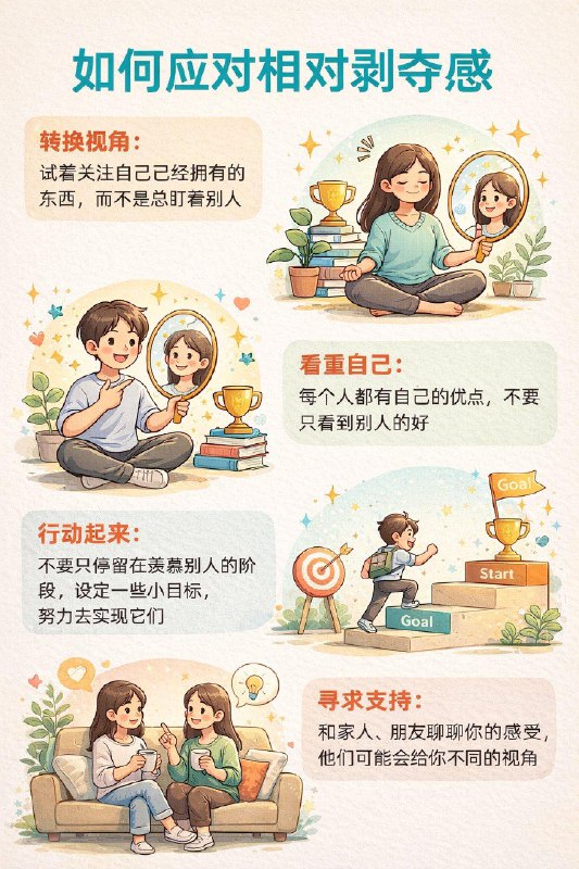 心理学上有个词叫「相对剥夺感」（Relative Deprivation），也就是我们常说的“嫉妒”