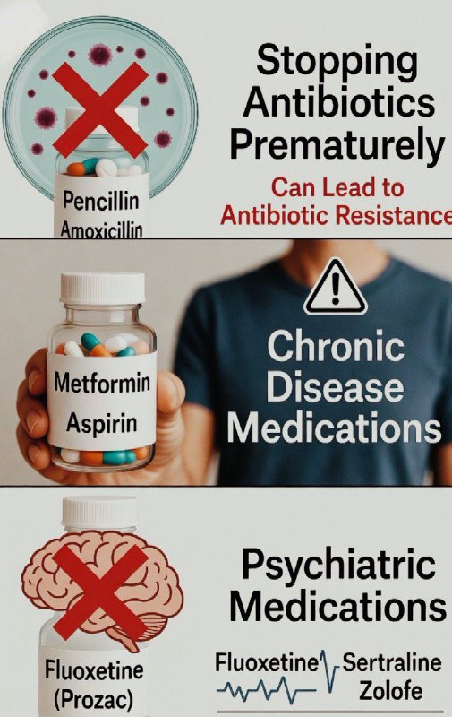 「医药科普：这3类药物不能随意停药」用药疗程并非“一刀切”，不同药物的服用逻辑差异显著