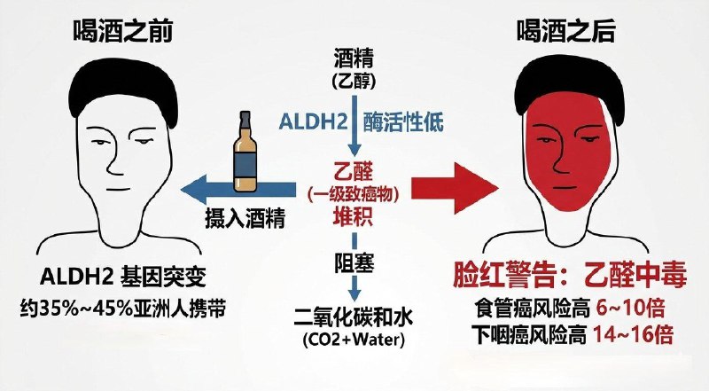 如果你是那种“沾酒就脸红”的人，真的得听句劝：咱这酒杯还是放下吧，也千万别去劝那些脸红的朋友喝
