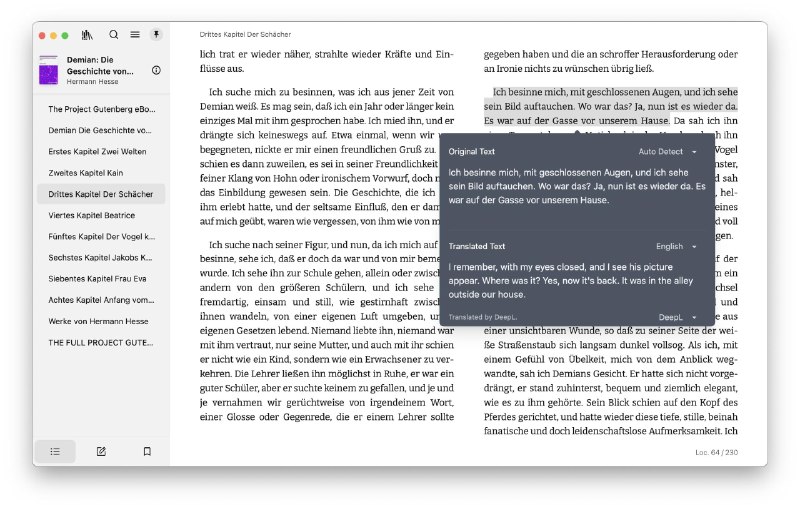 一款很适合书虫们的开源电子书阅读器：Readest支持全平台使用，格式覆盖 EPUB、MOBI、PDF 等主流格式，对 CSS3 高级样式支持得最好，并提供跨平台书签/进度同步、DeepL 翻译、文字转语音、词典/维基查询、高亮笔记等丰富功能，如果你是重度阅读者，尤其是需要在多台设备上读书、做笔记、查翻译的那种，这个项目很值得试试