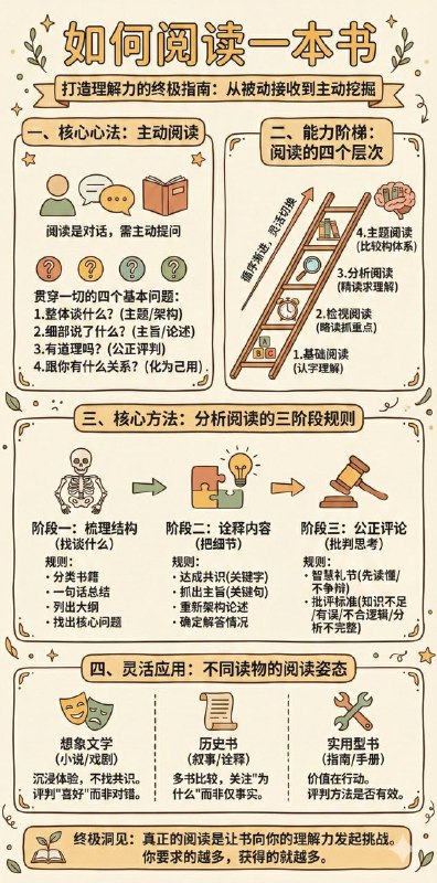 《如何阅读一本书》是关于阅读艺术的传世经典