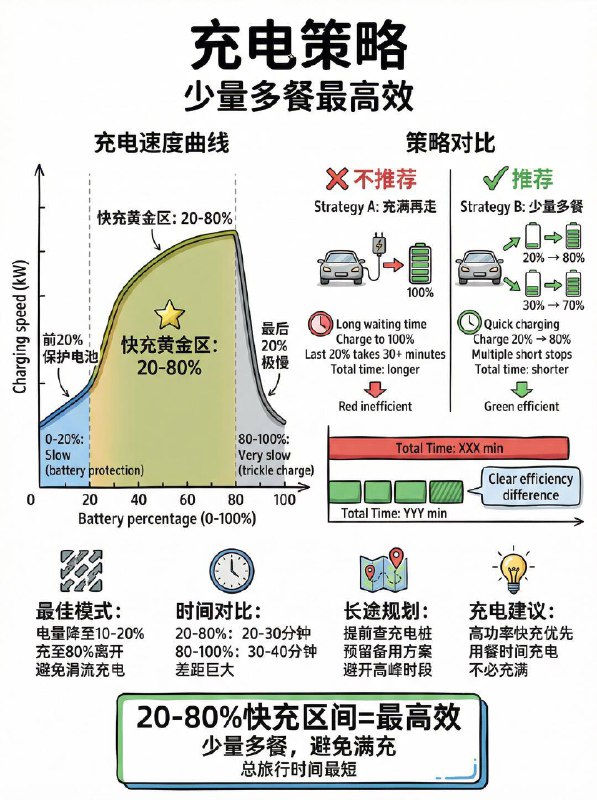 汽车小知识 电车高速省电策略春节回家跑高速，电车车主最怕什么？ 不是堵车，而是看着续航里程“断崖式”下跌！📉 很多新手觉得“开得快=到家早”，哪怕费点电也值得