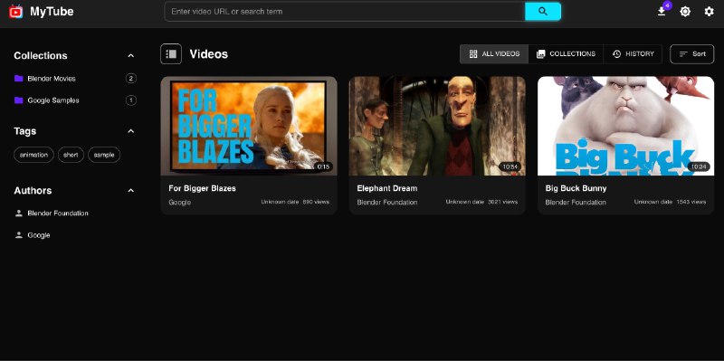 又给老司机们找到一款好用的开源下载工具：MyTube支持下载 YouTube、B站、以及你们最爱的MissAV 和那个平台的视频也可以，通过一套很简洁的UI让你把保存到本地的视频，像管理相册一样管理视频，可以创建合集，整理你的视频库等等