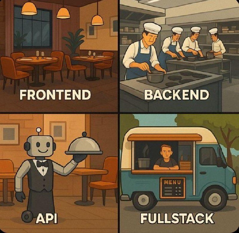 前端（Frontend）｜API｜后端（Backend）全栈（Fullstack）