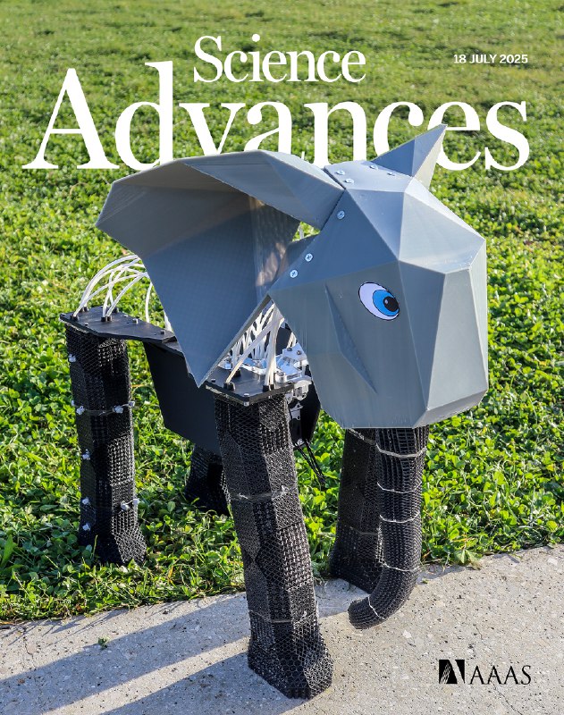 软硬兼施：科学家仅用单一材料3D打印出“肌骨合一”的机器大象瑞士洛桑联邦理工学院（EPFL）的科学家们从大象的生理结构中汲取灵感，开发出一种创新的机器人制造方法 