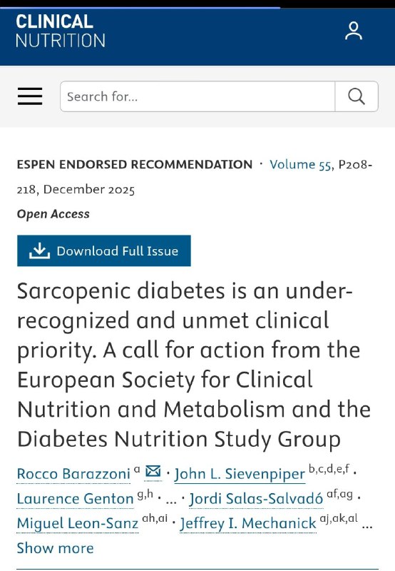 四分之一二型糖尿病患者面临肌肉流失及健康恶化风险糖尿病管理中，一个常被忽视的严重并发症是肌肉流失