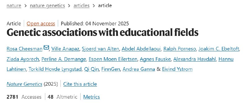 基因如何影响你的专业选择？研究揭示遗传与职业兴趣的关联选理工科还是学文科类专业？选择什么专业对人生的影响，不亚于读了多少年书 