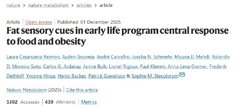 婴儿期闻香味竟会影响成年后肥胖风险？新研究揭示感官编程的惊人发现孕期和哺乳期母亲饮食中的脂肪气味可能通过感官编程影响后代终身肥胖风险