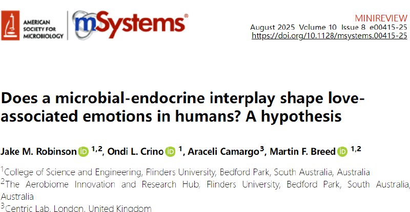 爱情，可能由肠道菌群说了算！？“爱”这种复杂的人类情感，长久以来被认为是心理和社会的产物